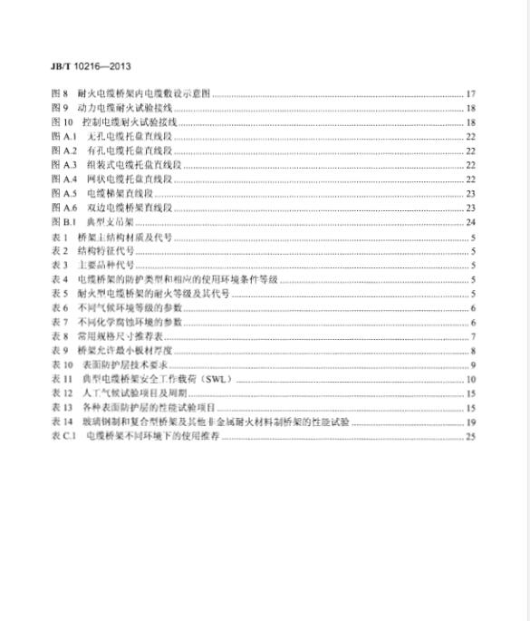 【JBT 10216-2013 電控配電用電纜橋架】免費(fèi)下載